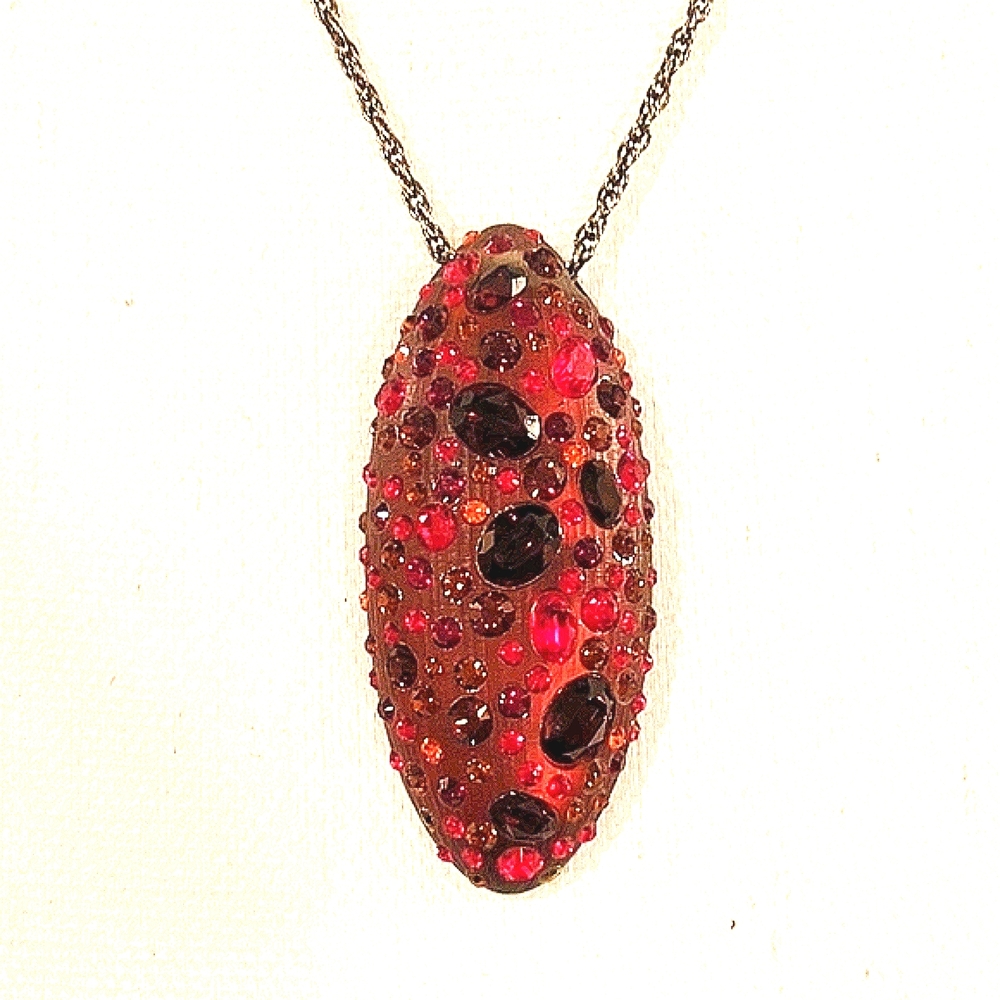 Alexis Bittar Large Pendant Necklace. 28" - Picture 2 of 7